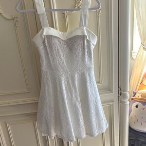 Elegant White Lace Dress